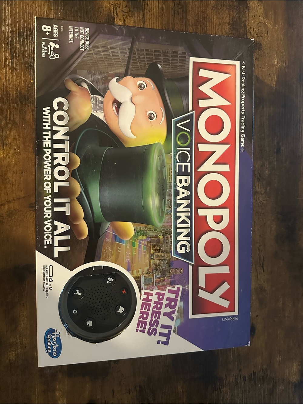 Monopoly Voice Banking Board Game - Red, Purple, Green